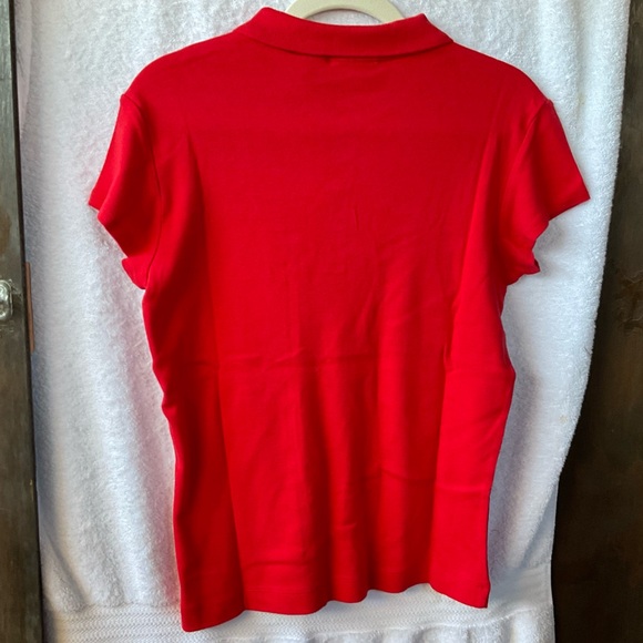 Chico’s Apparel Club Short Sleeve Tee Stop Red; NWT; M/8 - Picture 5 of 12